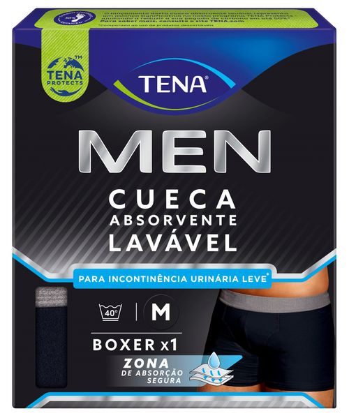TENA MEN CUECA BOXER ABSORVENTE LAVÁVEL