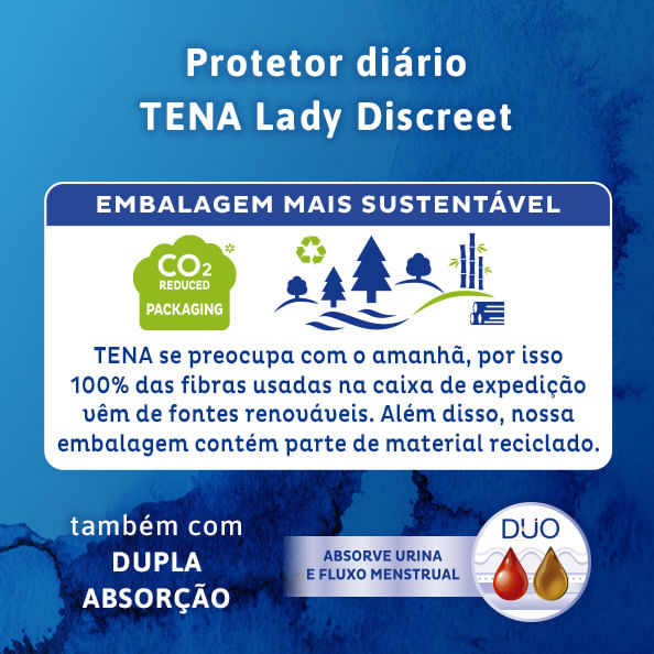 Protetor Diário Tena Lady Discreet Para Incontinência Urinária 14