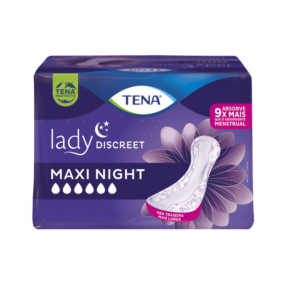 Absorvente Tena Lady Discreet Maxi Night 6 unidades