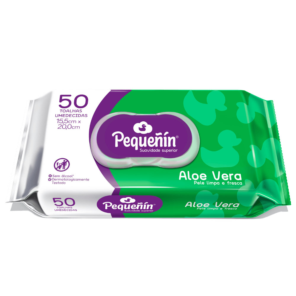 Toalhas Umedecidas Pequeñin Aloe Vera