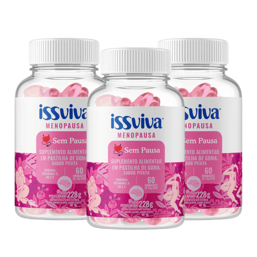 Issviva S2 sem Pausa - 3 Potes (3 meses de consumo)