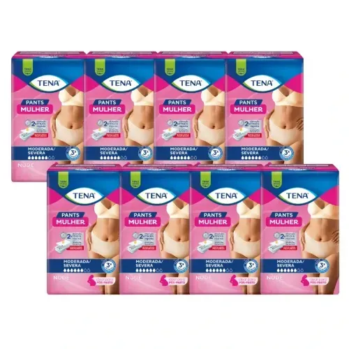 CAIXA COM 8 PACOTES DE ROUPA ÍNTIMA PANTS MULHER NUDE