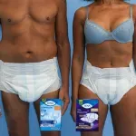 homem-e-mulher-vestindo-fralda-dermacare-e-slip-noturna