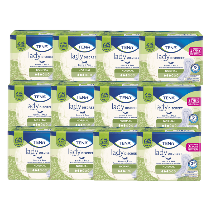 caixa-com-12-pacotes-de-absorvente-tena-lady-discreet-normal