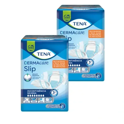 KIT 2 PACOTES FRALDA TENA DERMACARE SLIP