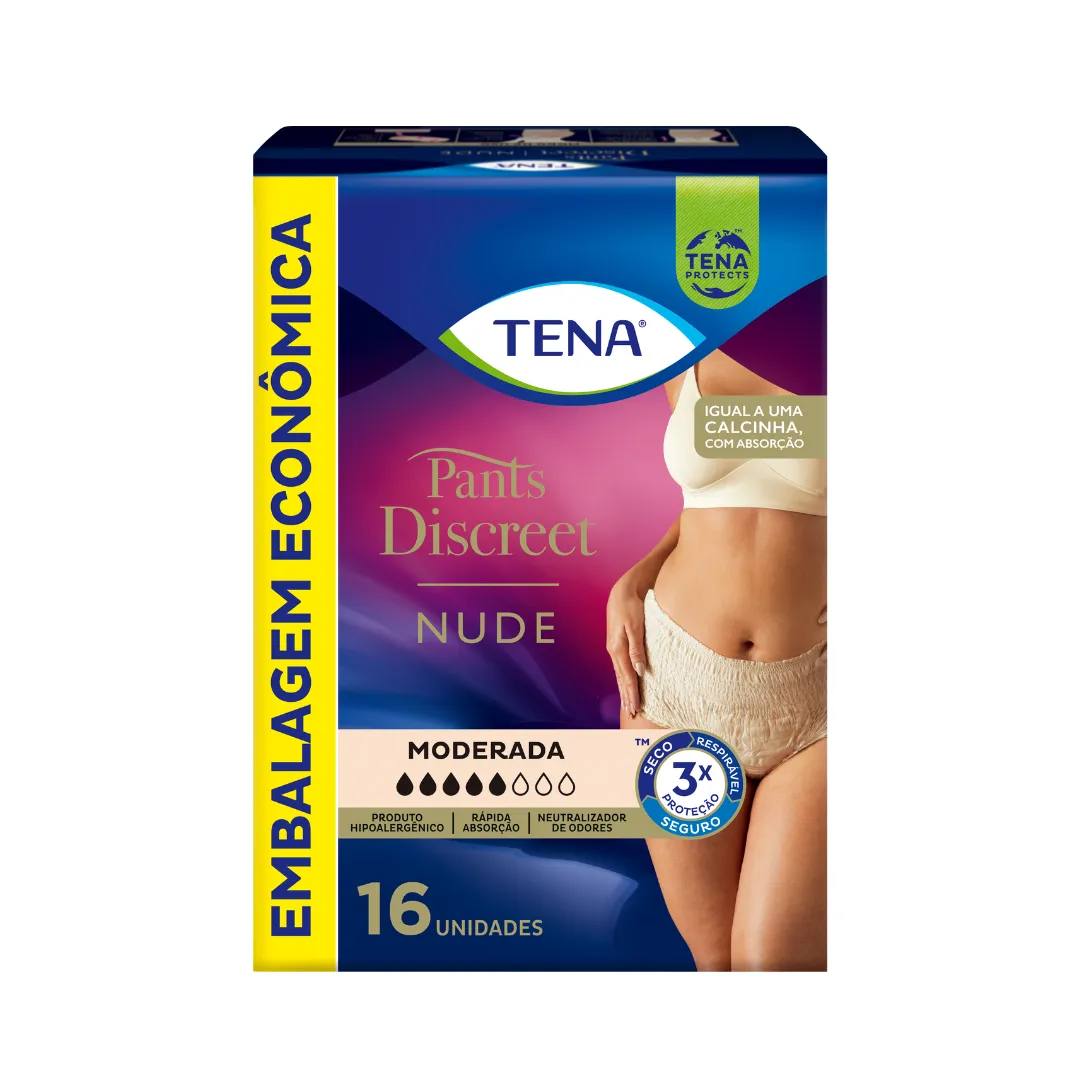ROUPA ÍNTIMA TENA PANTS DISCREET NUDE