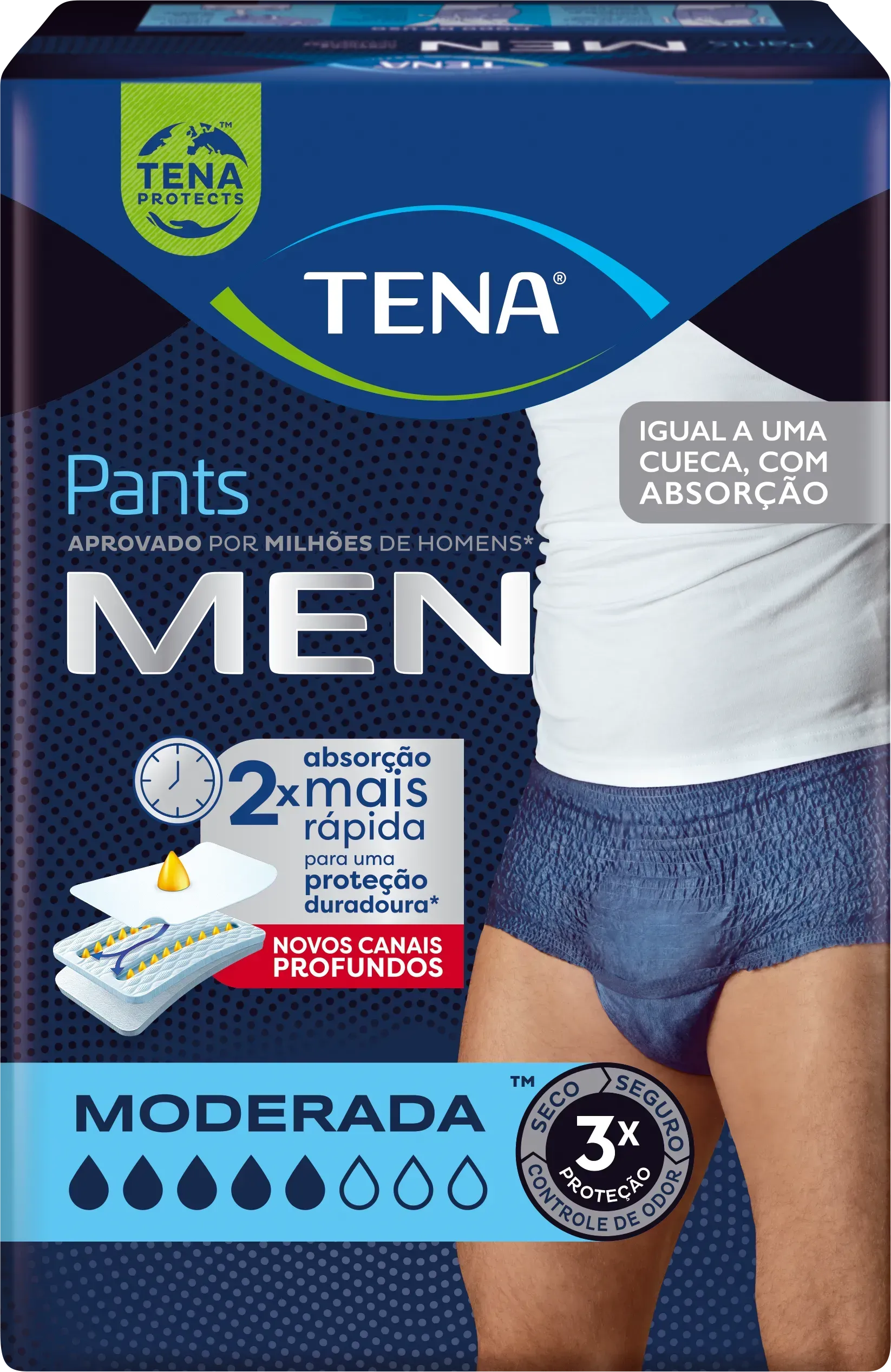ROUPA ÍNTIMA TENA PANTS MEN