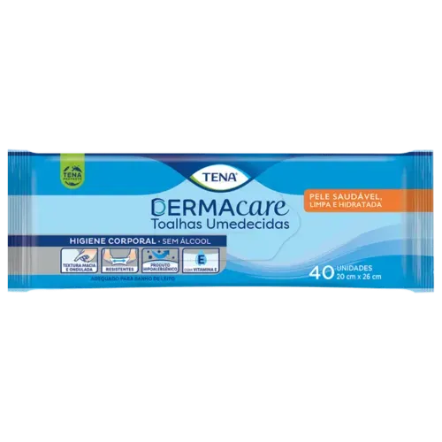 TOALHA UMEDECIDA TENA DERMACARE 40/U