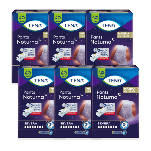 ROUPA ÍNTIMA TENA PANTS NOTURNA KIT COM 96 UNIDADES