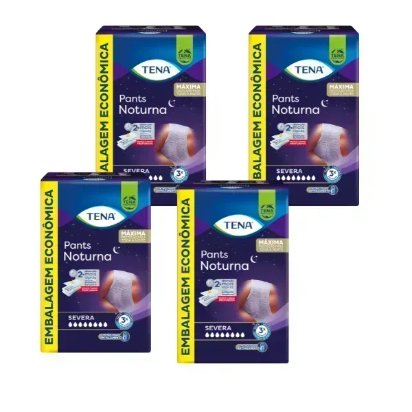 KIT 4 PACOTES DE ROUPA ÍNTIMA PANTS NOTURNA