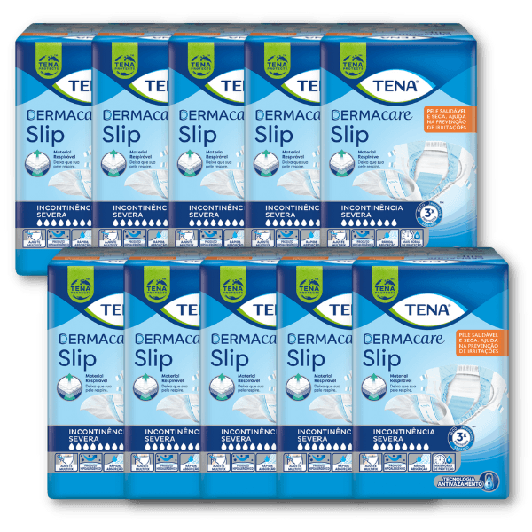 FRALDA TENA SLIP DERMACARE 80 UNIDADES